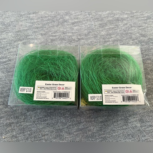 Easter basket craft grass green holiday felt DIY two boxes colorful spring - Picture 3 of 4